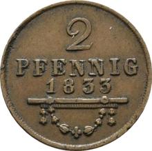 2 пфеннига 1833   