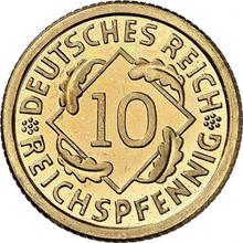10 Reichspfennig 1925 F  