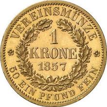 1 krone 1857  F 
