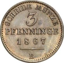 3 Pfennige 1867 B  