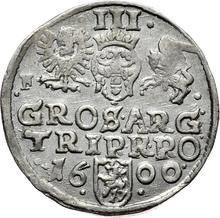 Трояк (3 гроша) 1600  F  "Всховский монетный двор"