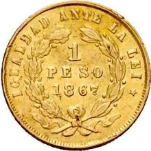 1 Peso 1867 So  