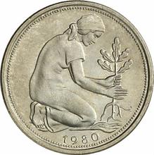 50 Pfennige 1980 J  