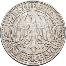 5 Reichsmark 1927 D   "Oak Tree"
