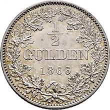 1/2 guldena 1866   