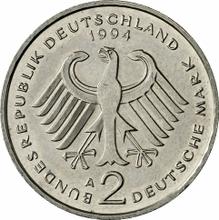 2 марки 1994 A   "Франц Йозеф Штраус"
