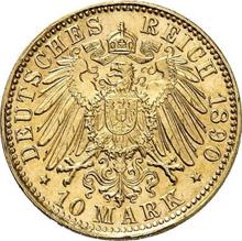 10 marcos 1890 D   "Sajonia-Meiningen"