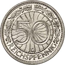 50 рейхспфеннигов 1928 G  