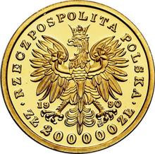 200000 złotych 1990    "200 Rocznica śmierci Tadeusza Kościuszki"