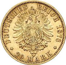 20 marcos 1878 E   "Sajonia"