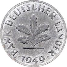 10 fenigów 1949 G   "Bank deutscher Länder"