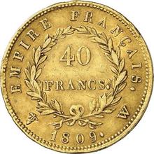 40 franków 1809 W  