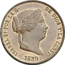 25 centimos de real 1859   