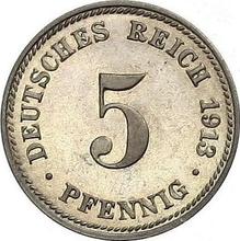 5 fenigów 1913 D  