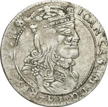 Шестак (6 грошей) 1664  TLB  "Литва"