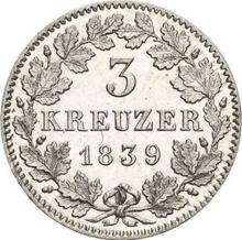 3 kreuzers 1839   