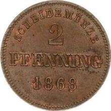 2 fenigi 1868   