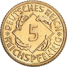 5 Reichspfennigs 1930 A  
