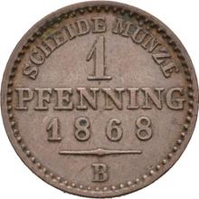 1 fenig 1868 B  