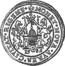 10 Dukaten (Portugal) 1586    "Riga"
