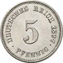 5 fenigów 1897 E  
