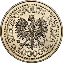 100000 eslotis 1994 MW  ET "60 aniversario del Alzamiento de Varsovia" (Pruebas)
