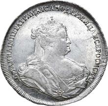 1 rublo 1738    "Tipo San Petersburgo"