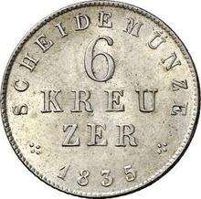6 Kreuzer 1835   
