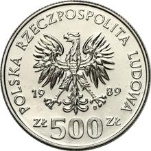 500 Zlotych 1989 MW  SW "Zweiter Weltkrieg" (Probe)