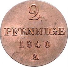 2 пфеннига 1840 A  