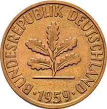 2 Pfennig 1959 D  