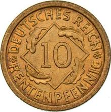 10 Rentenpfennigs 1923 A  