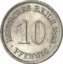 10 Pfennige 1893 J  