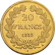20 francos 1838 A  