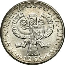 10 złotych 1965 MW   "Syrenka" (PRÓBA)