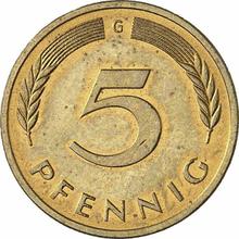 5 Pfennig 1991 G  