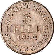 3 Heller 1842    (Pruebas)