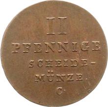 2 fenigi 1827 C  