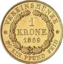 1 крона 1869   