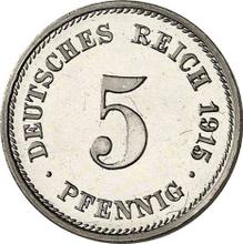 5 fenigów 1915 G  