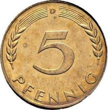 5 Pfennige 1950 D  