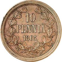 10 peniques 1863    (Prueba)