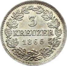 3 kreuzers 1866   