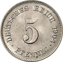 5 Pfennige 1904 J  