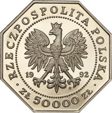 50000 Zlotych 1992 MW  ANR "Orden Virtuti Militari" (Probe)