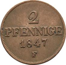 2 Pfennig 1847  F 