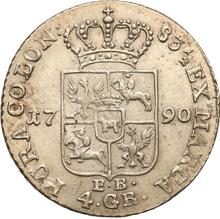Złotówka (4 groszy) 1790  EB 