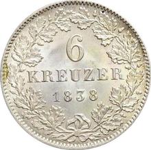 6 Kreuzer 1838   