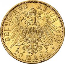 20 Mark 1892 A   "Preussen"