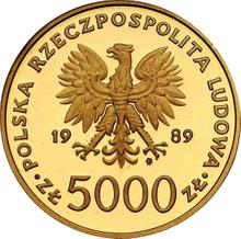 5000 Zlotych 1989 MW  ET "John Paul II"